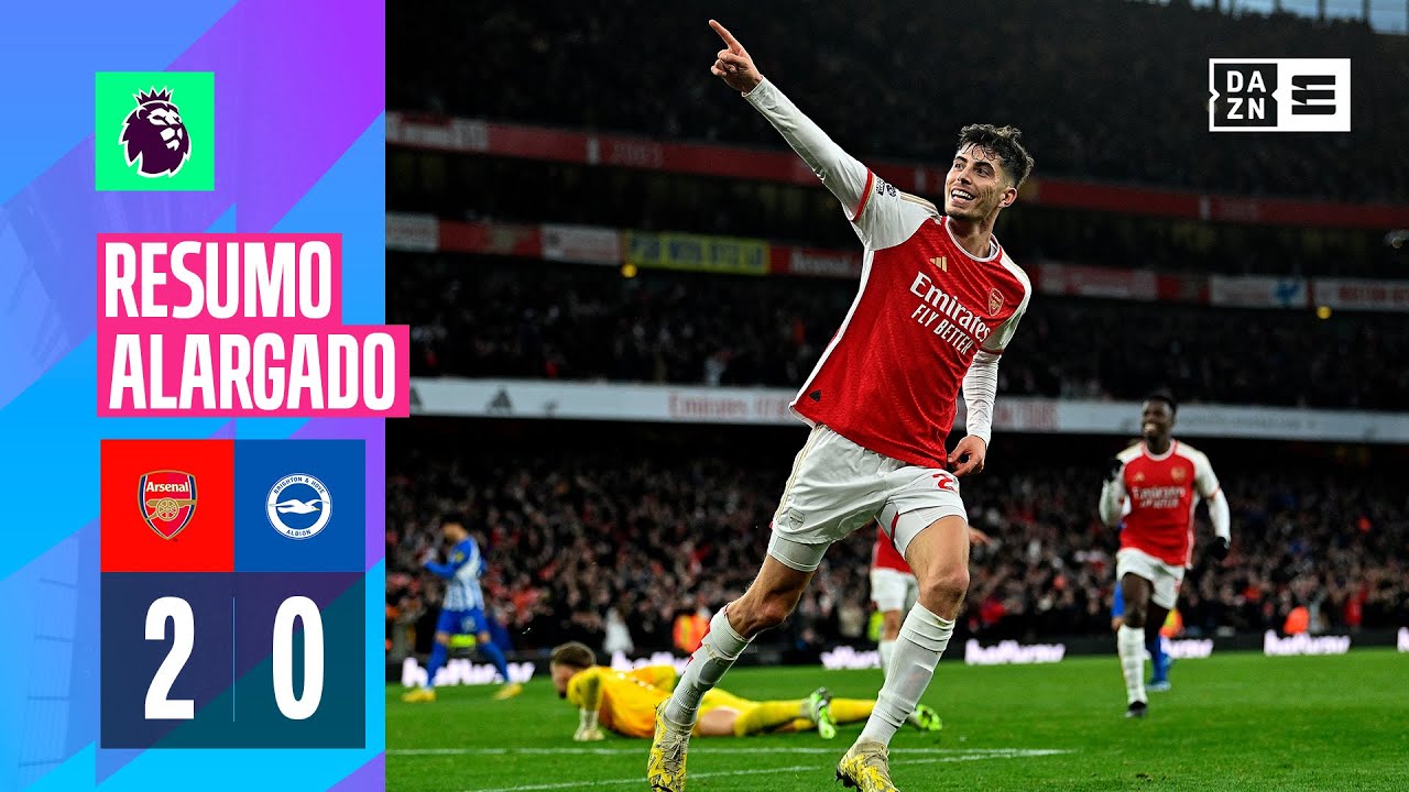 Resumo alargado | Arsenal 2-0 Brighton | Premier League 22/23