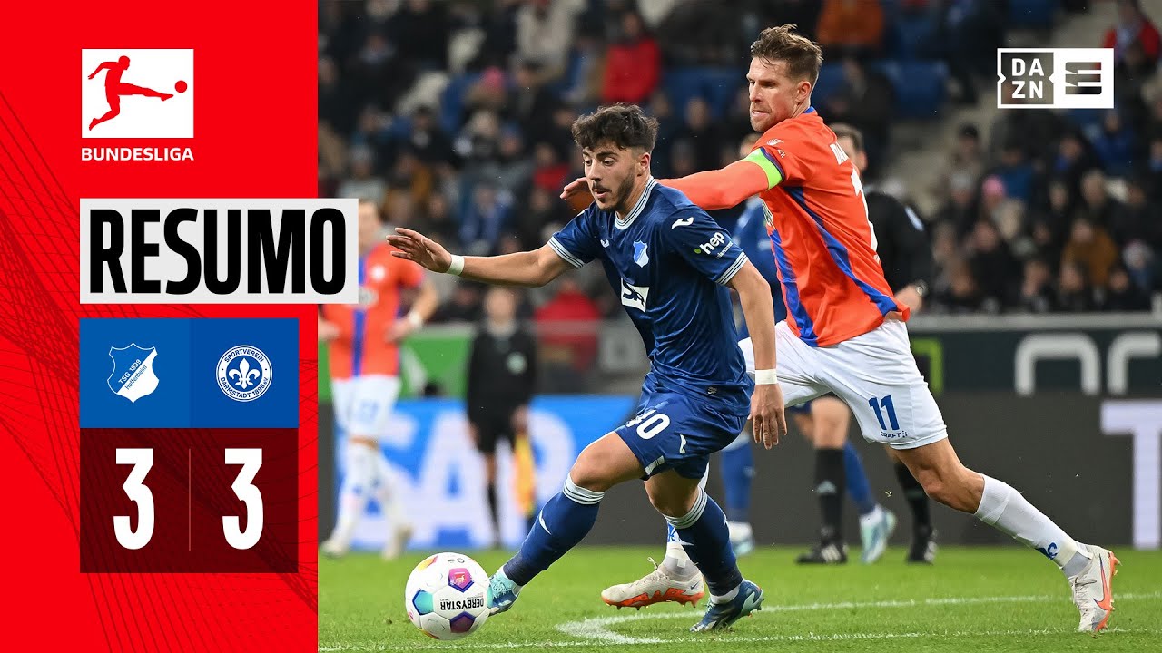 Resumo | Hoffenheim 3-3 Darmstadt | Bundesliga 23/24