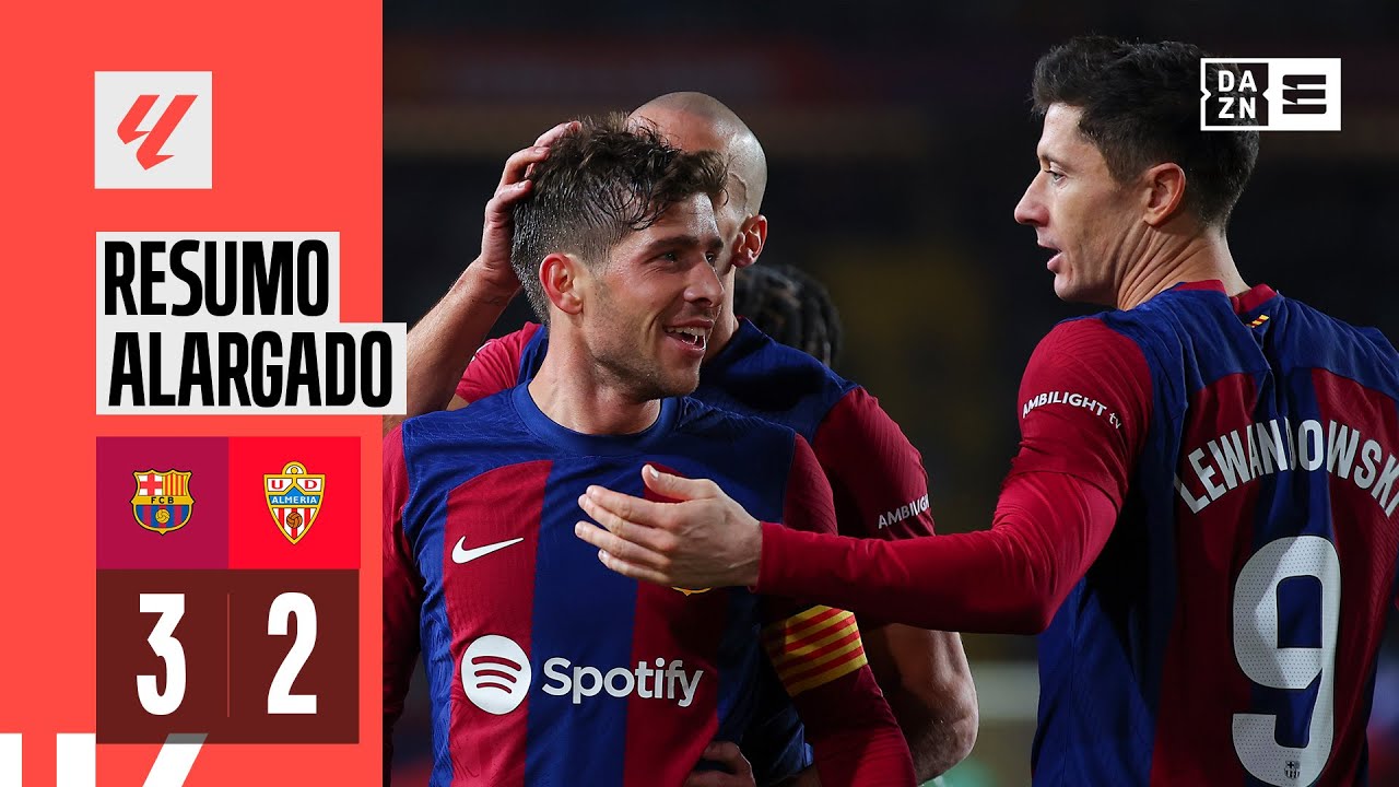 Resumo alargado | Barcelona 3-2 Almeria | LaLiga 23/24