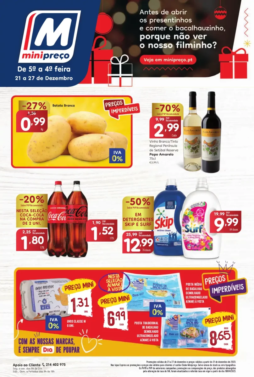 Folheto Minipre&ccedil;o (21 a 27 dezembro)