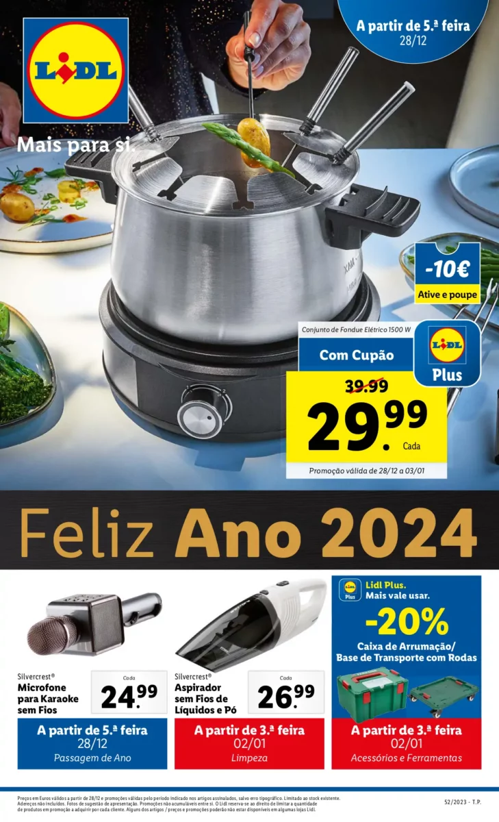 Antevis&atilde;o Folheto LiDL Novidades (a partir de 28 dezembro)