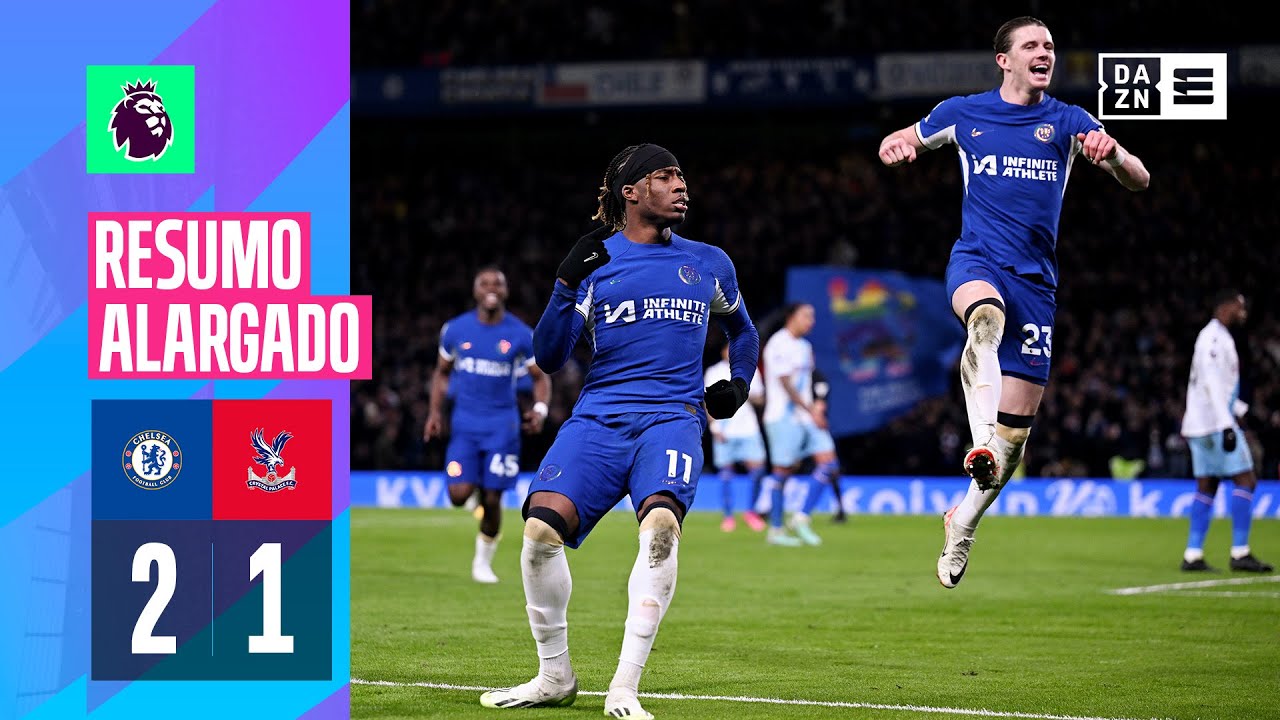 Resumo alargado | Chelsea 2-1 Crystal Palace | Premier League 23/24
