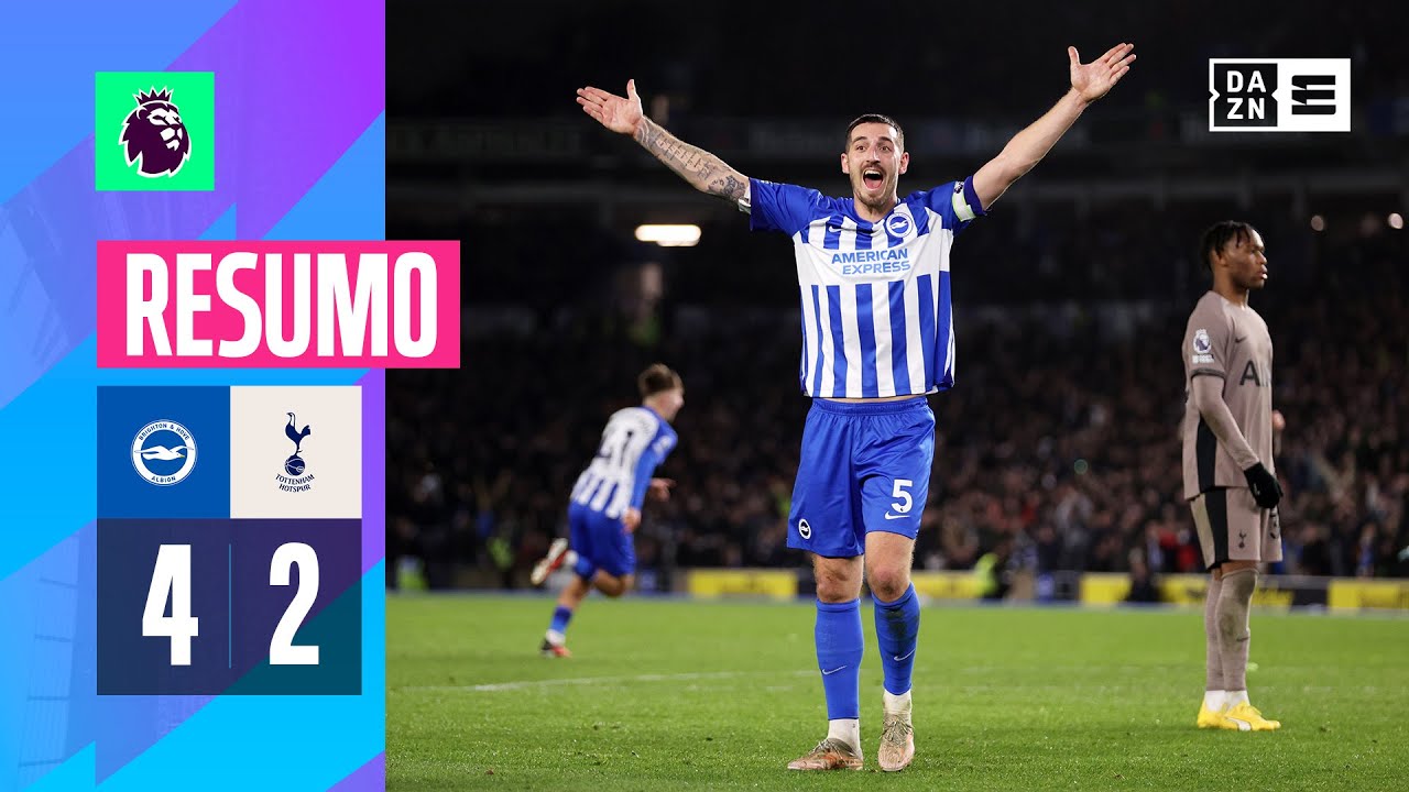 Resumo | Brighton 4-2 Tottenham | Premier League 23/24