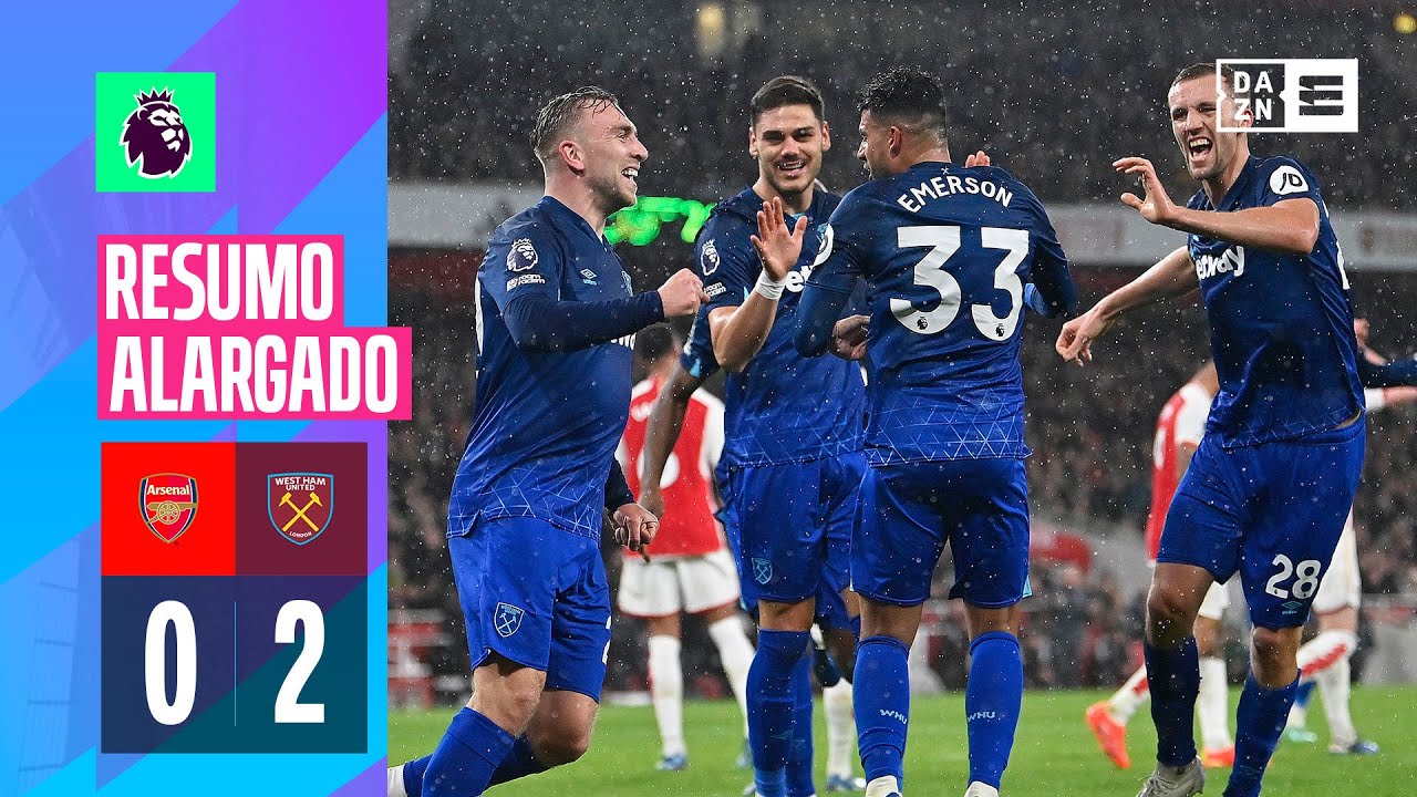 Resumo alargado | Arsenal 0-2 West Ham | Premier League 23/24