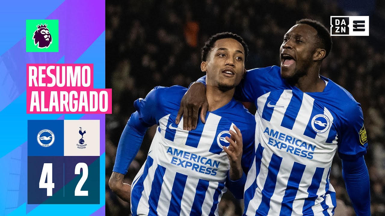 Resumo alargado | Brighton 4-2 Tottenham | Premier League 23/24