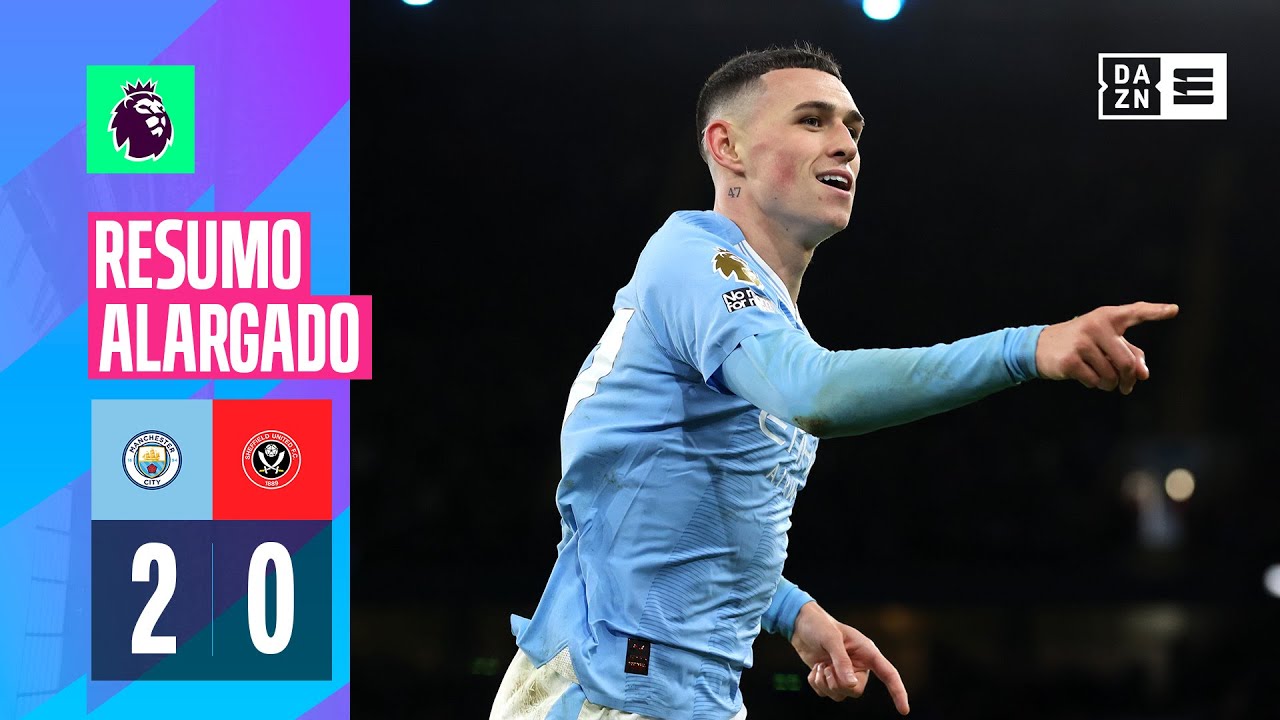 Resumo alargado | Man City 2-0 Sheffield | Premier League 23/24