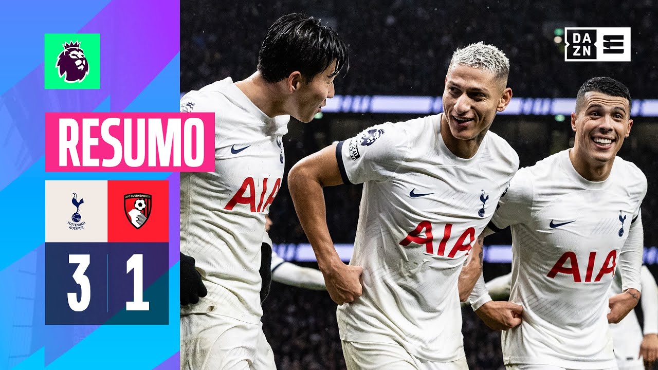 Resumo | Tottenham 3-1 Bournemouth | Premier League 23/24