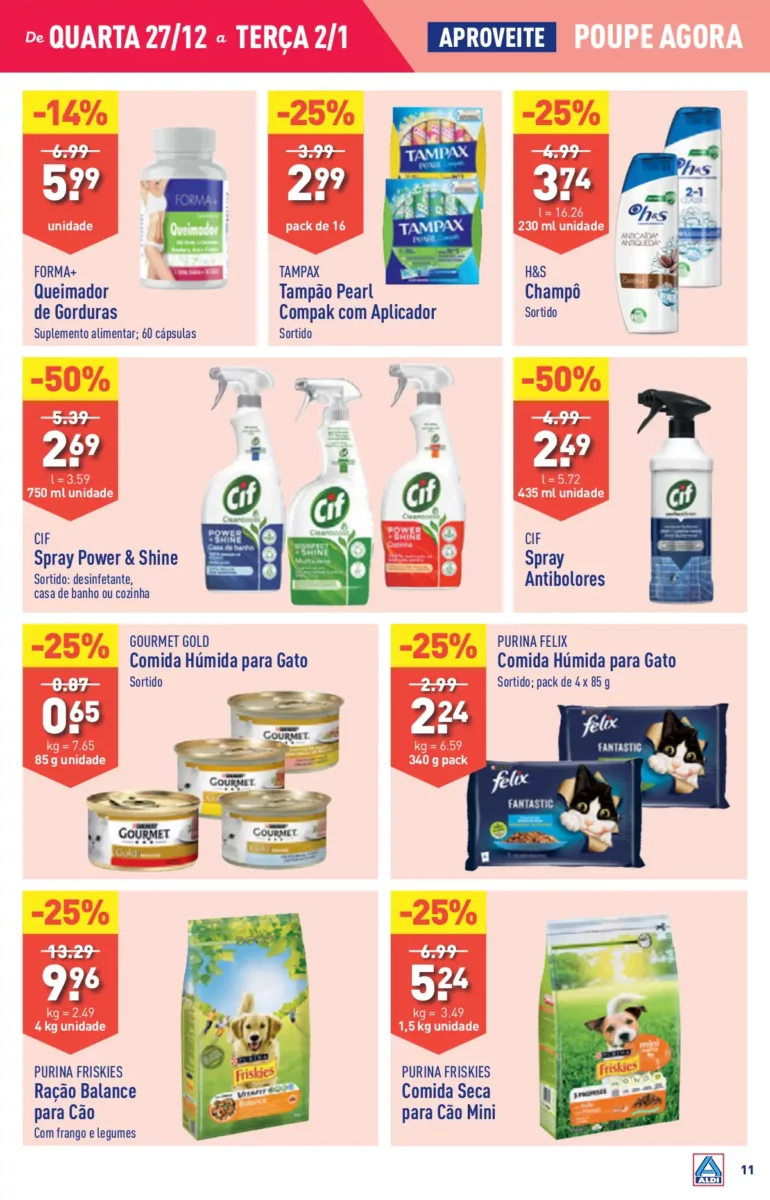 Antevis&atilde;o Folheto ALDI (27 dezembro a 2 janeiro)