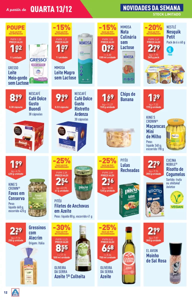 Antevis&atilde;o Folheto ALDI (13 a 19 dezembro)
