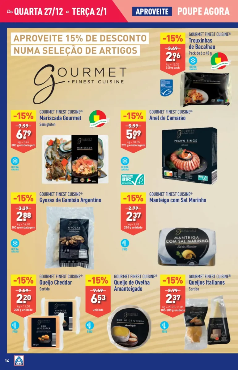 Antevis&atilde;o Folheto ALDI (27 dezembro a 2 janeiro)