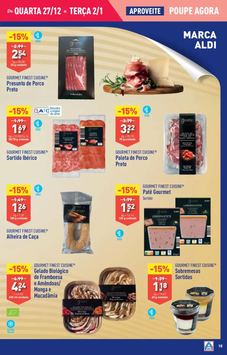 Antevis&atilde;o Folheto ALDI (27 dezembro a 2 janeiro)