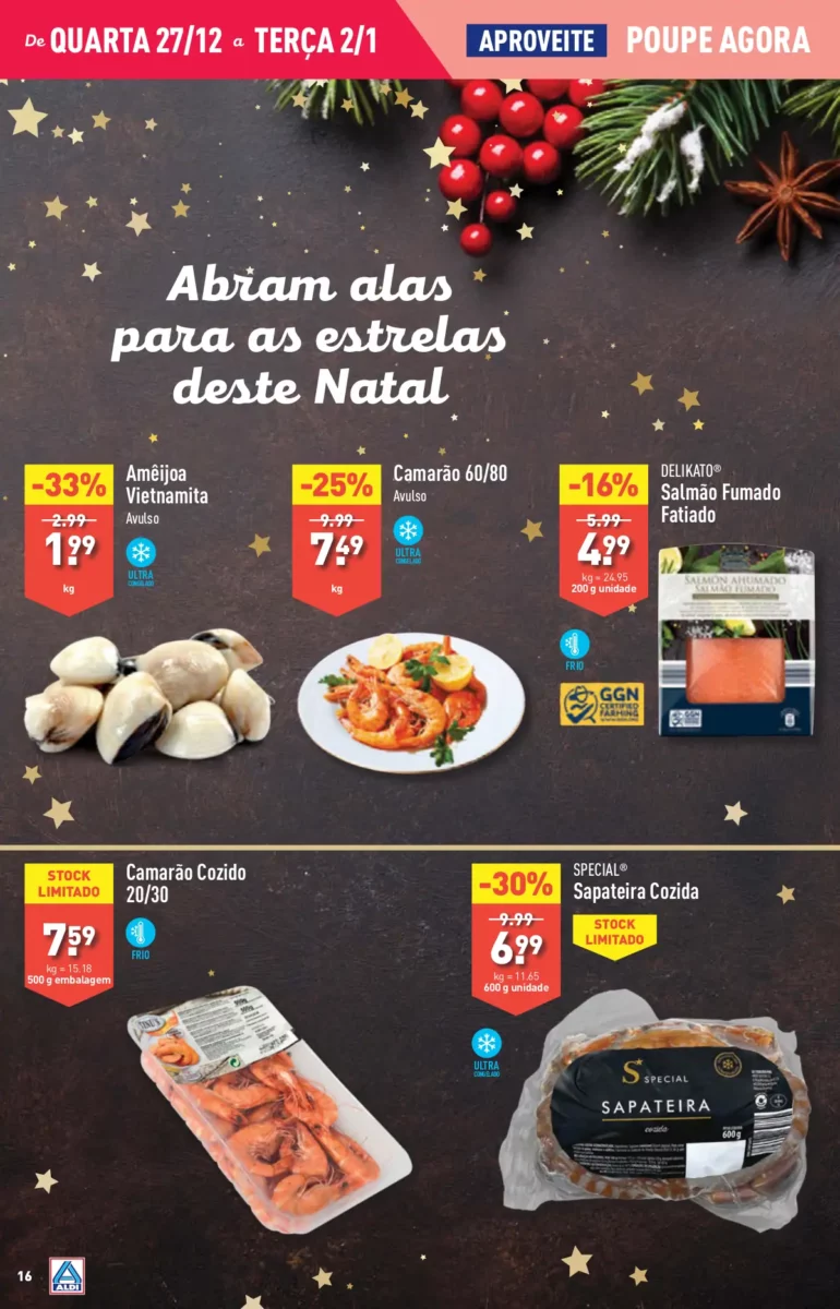 Antevis&atilde;o Folheto ALDI (27 dezembro a 2 janeiro)