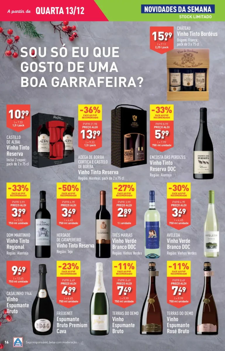 Antevis&atilde;o Folheto ALDI (13 a 19 dezembro)