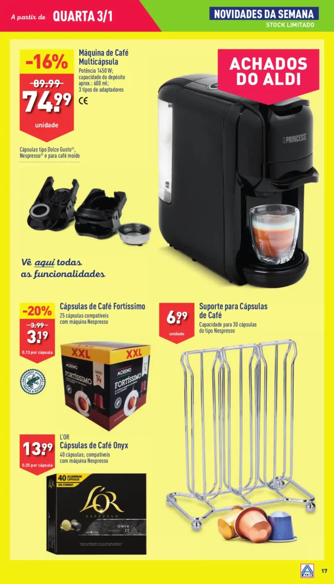 Antevis&atilde;o Folheto ALDI (3 a 9 janeiro)