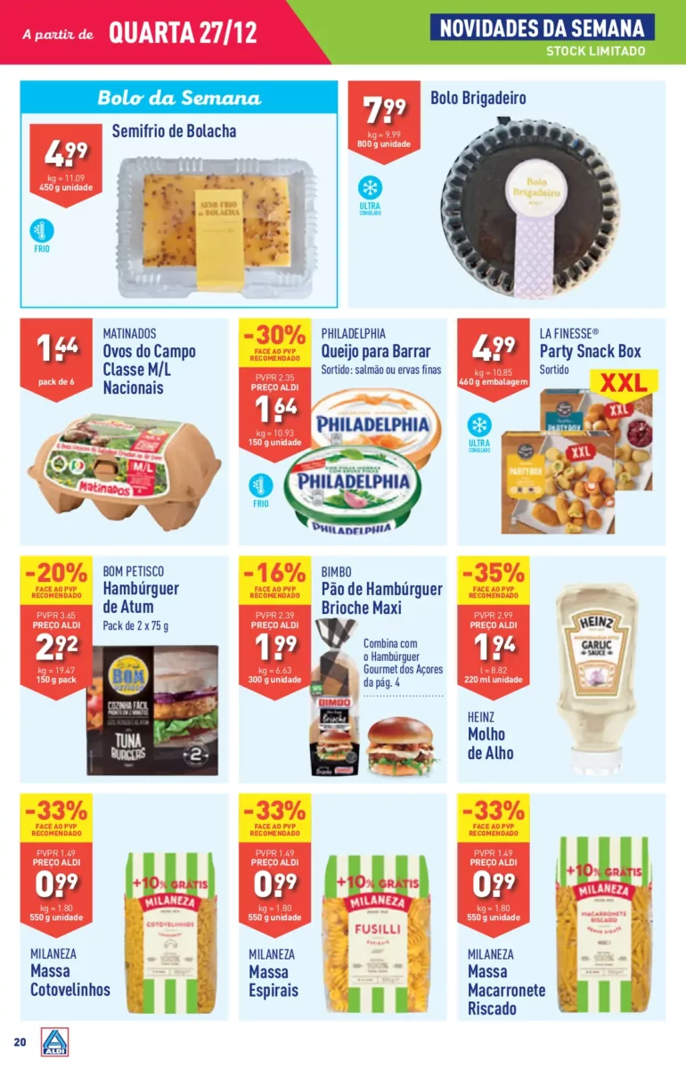 Antevis&atilde;o Folheto ALDI (27 dezembro a 2 janeiro)