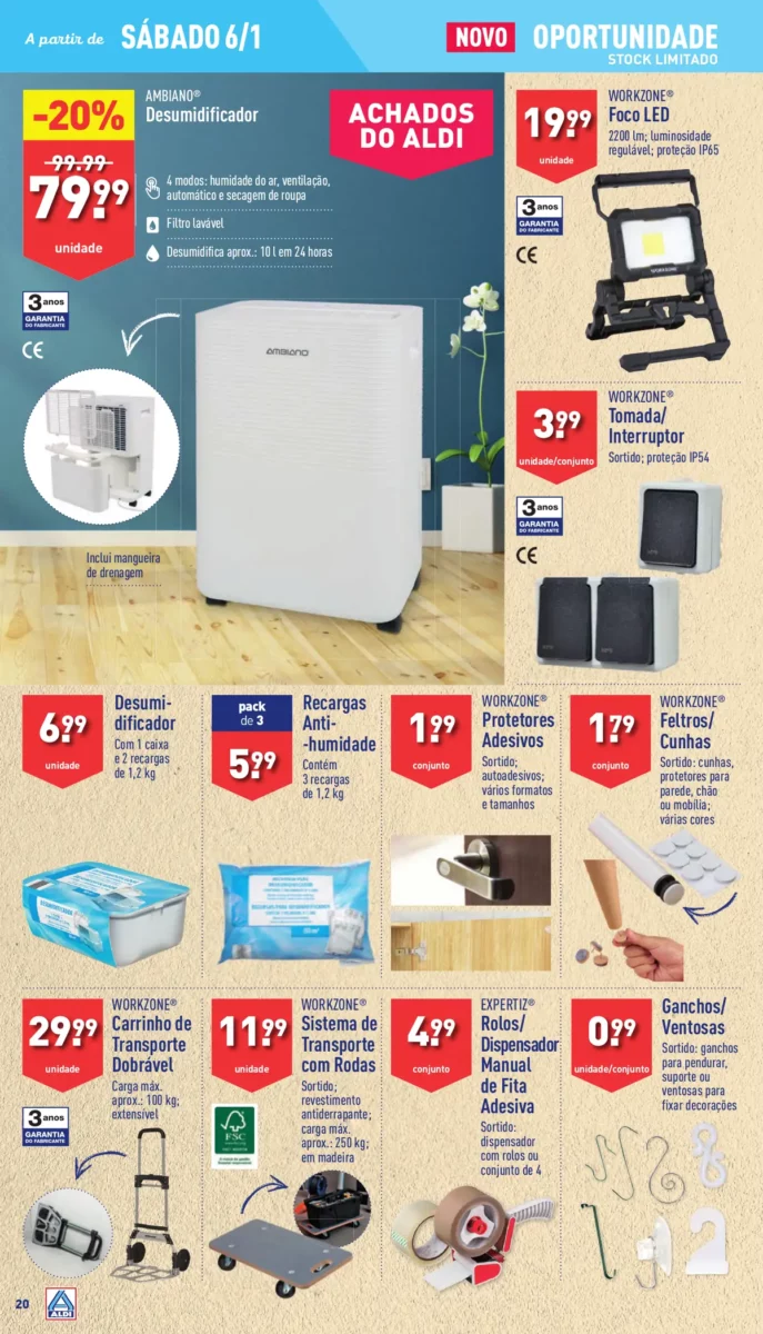 Antevis&atilde;o Folheto ALDI (3 a 9 janeiro)