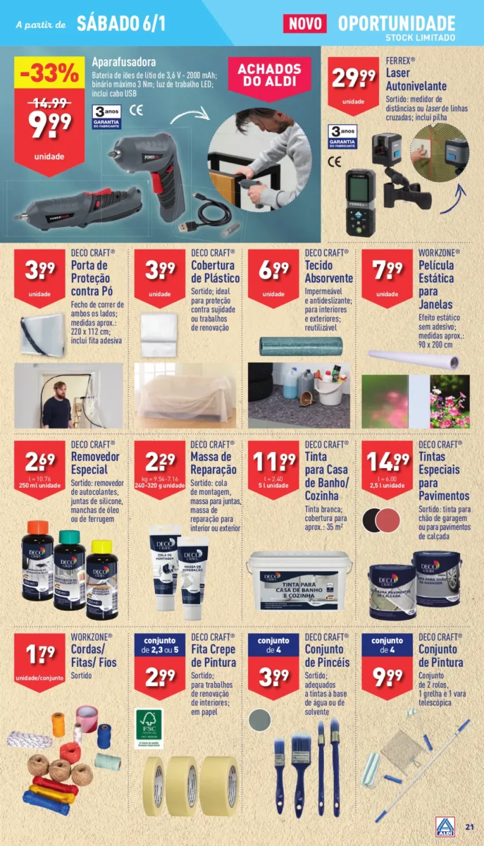 Antevis&atilde;o Folheto ALDI (3 a 9 janeiro)