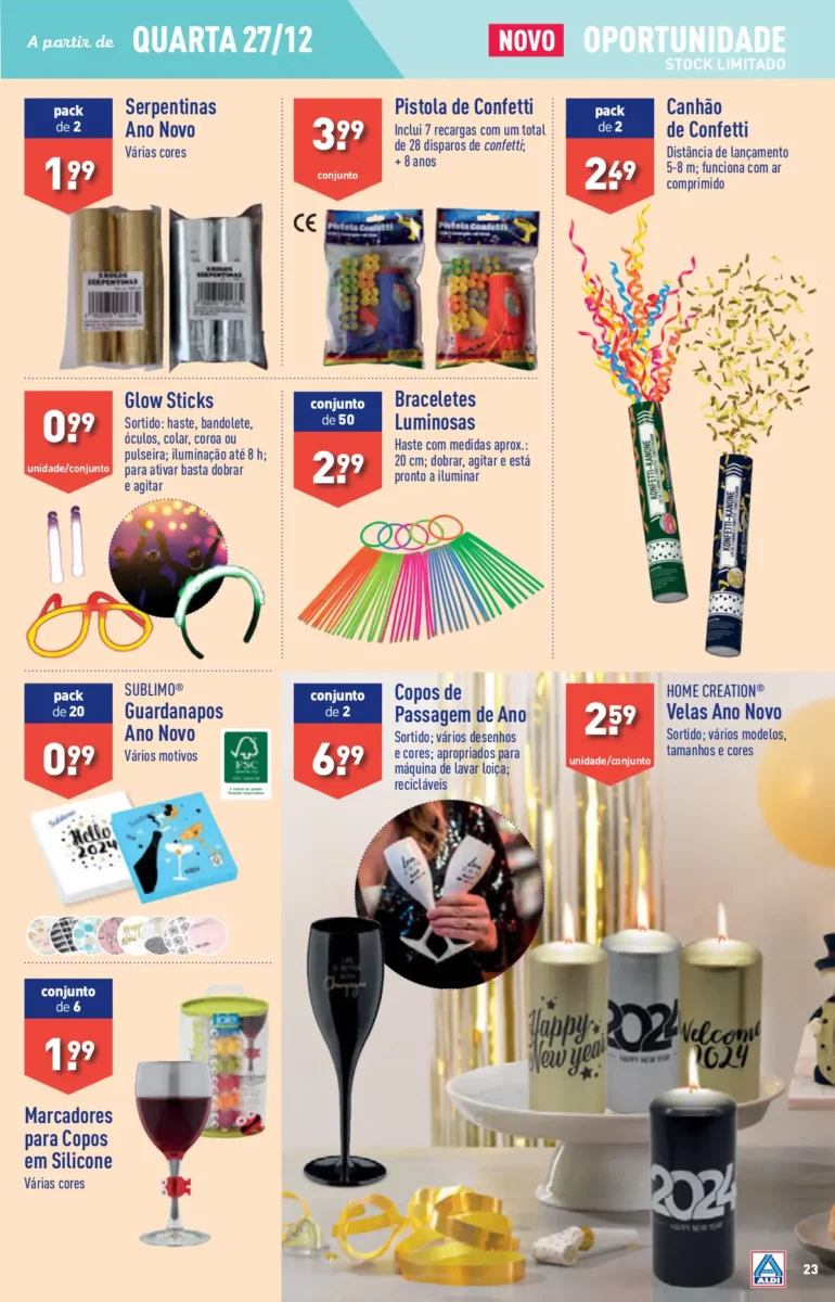 Antevis&atilde;o Folheto ALDI (27 dezembro a 2 janeiro)
