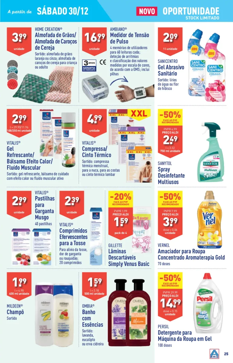 Antevis&atilde;o Folheto ALDI (27 dezembro a 2 janeiro)