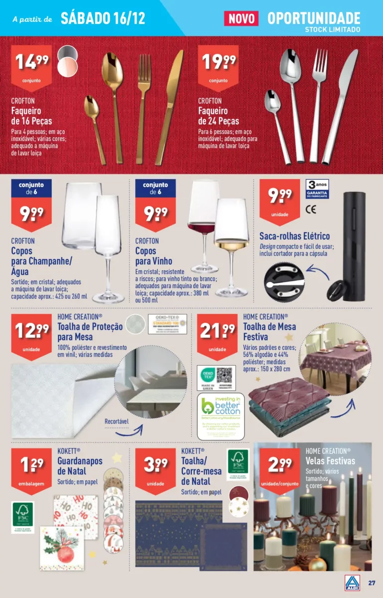 Antevis&atilde;o Folheto ALDI (13 a 19 dezembro)