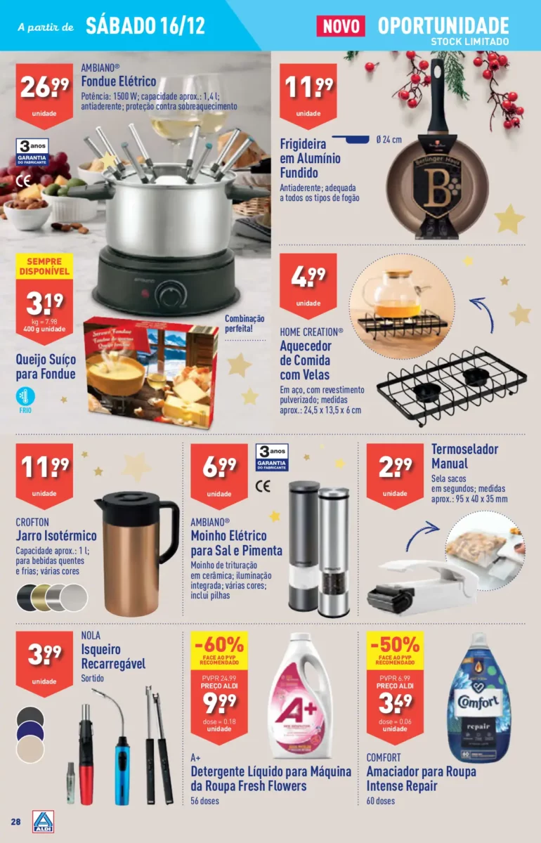 Antevis&atilde;o Folheto ALDI (13 a 19 dezembro)