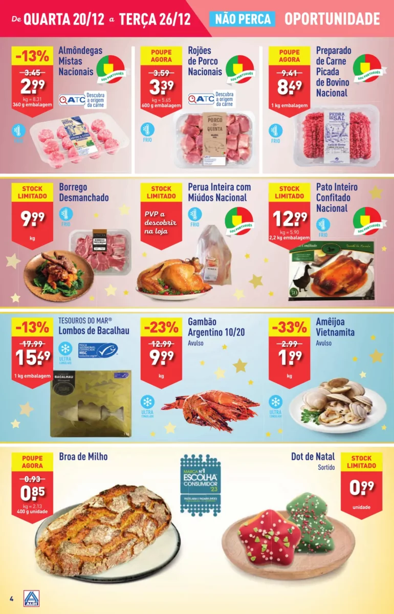 Antevis&atilde;o Folheto ALDI (20 a 26 dezembro)