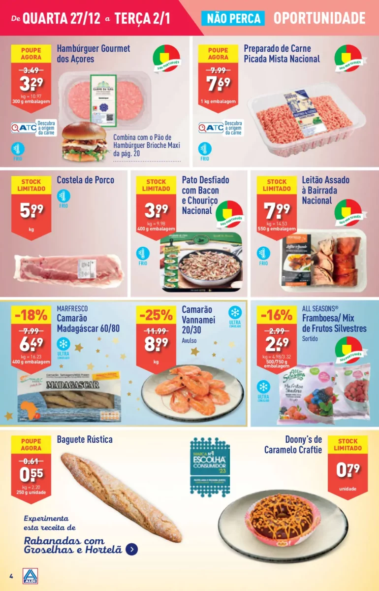 Antevis&atilde;o Folheto ALDI (27 dezembro a 2 janeiro)