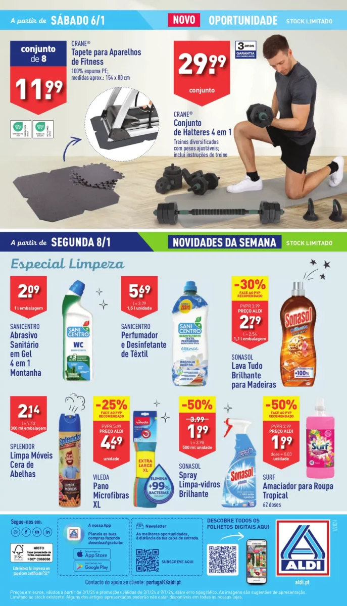 Antevis&atilde;o Folheto ALDI (3 a 9 janeiro)