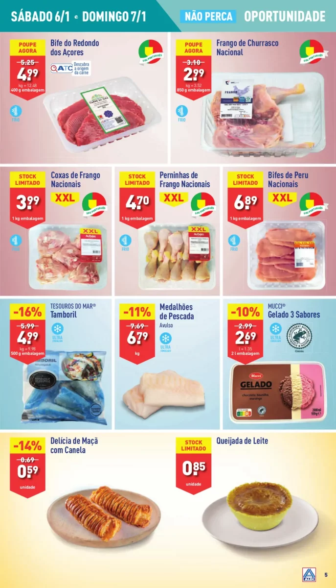 Antevis&atilde;o Folheto ALDI (3 a 9 janeiro)