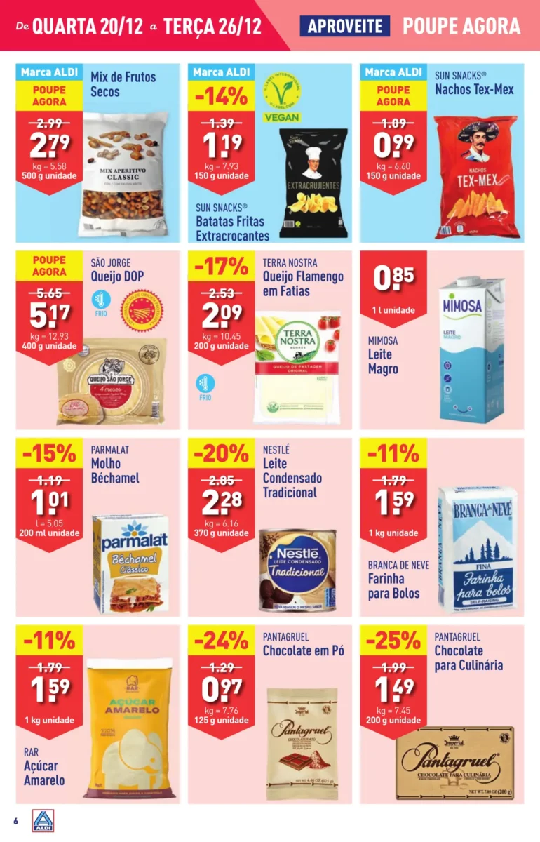 Antevis&atilde;o Folheto ALDI (20 a 26 dezembro)