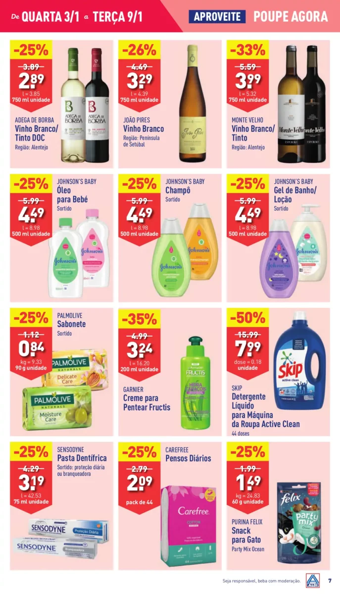 Antevis&atilde;o Folheto ALDI (3 a 9 janeiro)