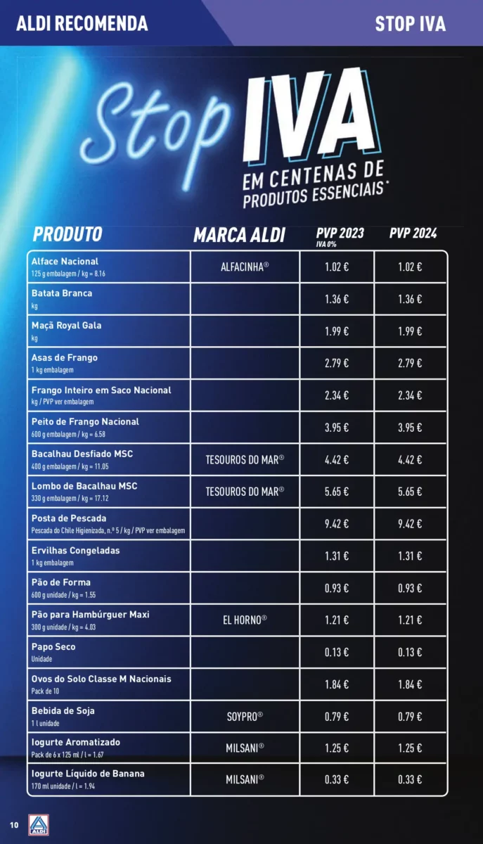 Antevis&atilde;o Folheto ALDI (3 a 9 janeiro)