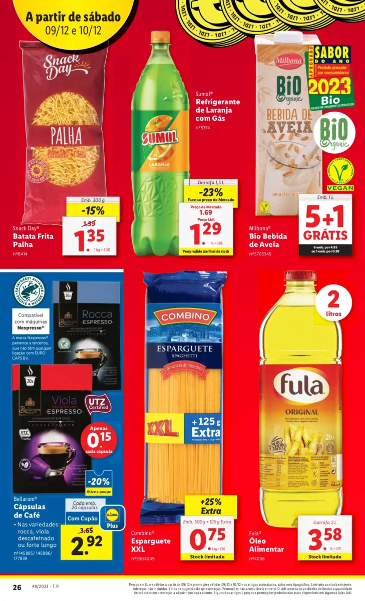 Antevis&atilde;o Folheto fim-de-semana LiDL (9 e 10 dezembro)