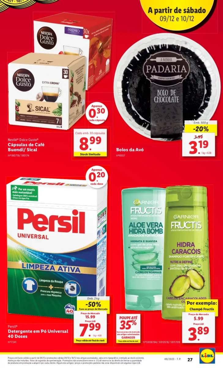 Antevis&atilde;o Folheto fim-de-semana LiDL (9 e 10 dezembro)