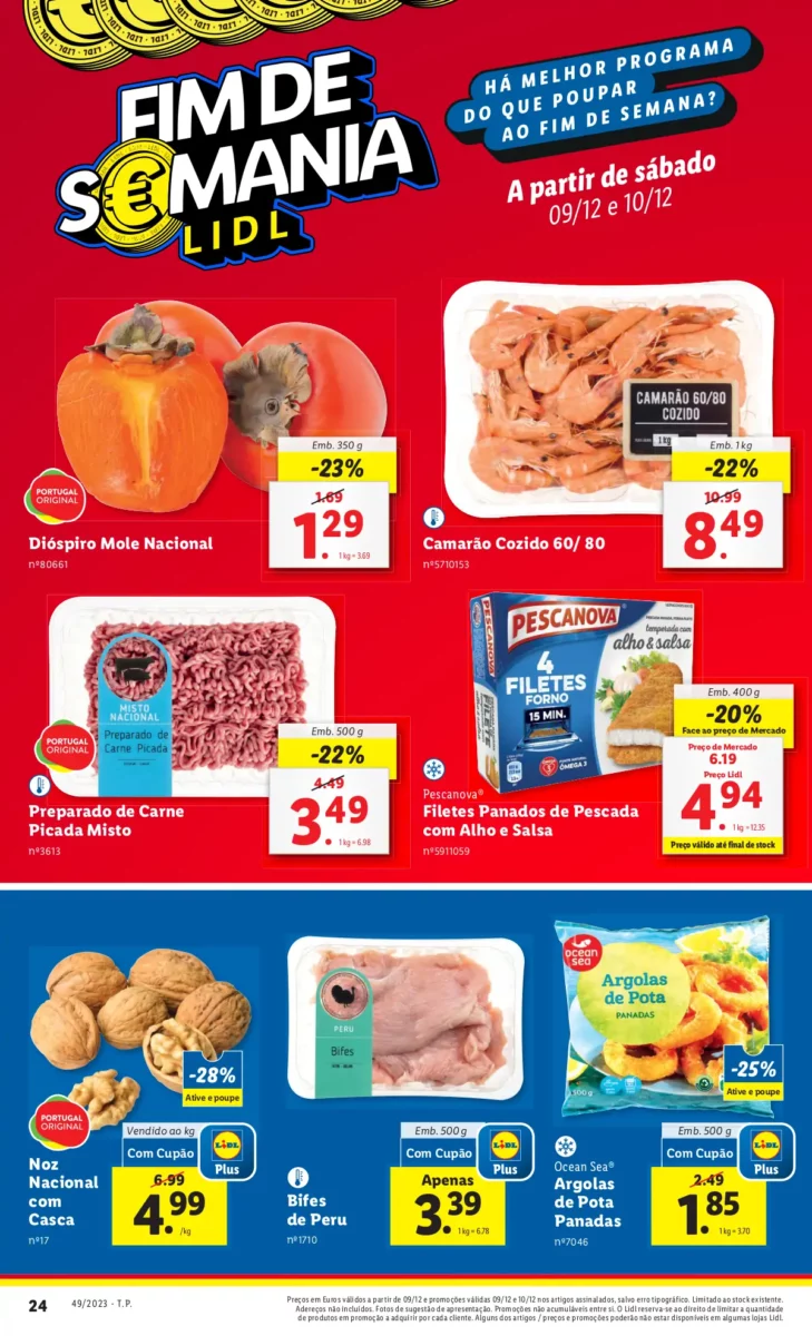 Antevis&atilde;o Folheto fim-de-semana LiDL (9 e 10 dezembro)