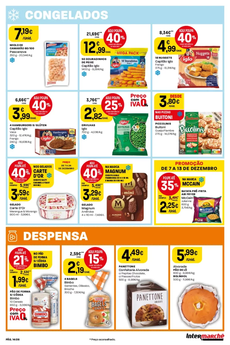 Antevis&atilde;o Folheto Intermarch&eacute; (7 a 13 dezembro)