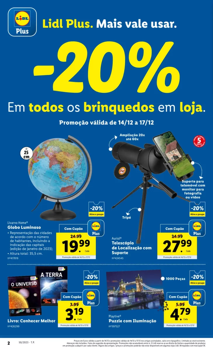 Antevis&atilde;o Folheto LiDL Novidades (a partir de 14 dezembro)