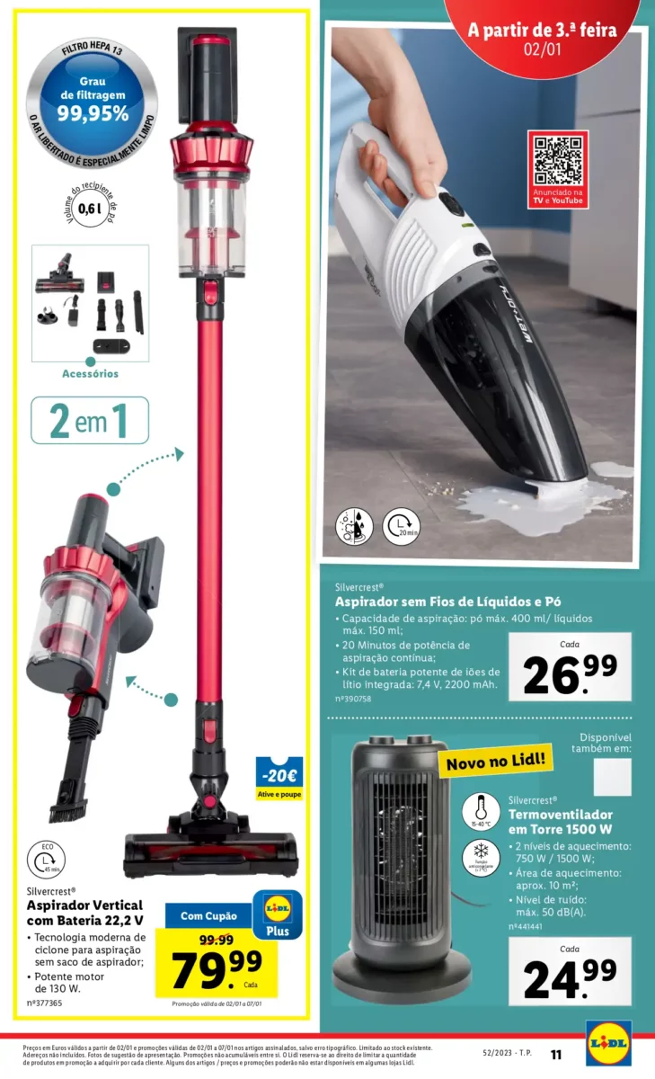Antevis&atilde;o Folheto LiDL Novidades (a partir de 28 dezembro)