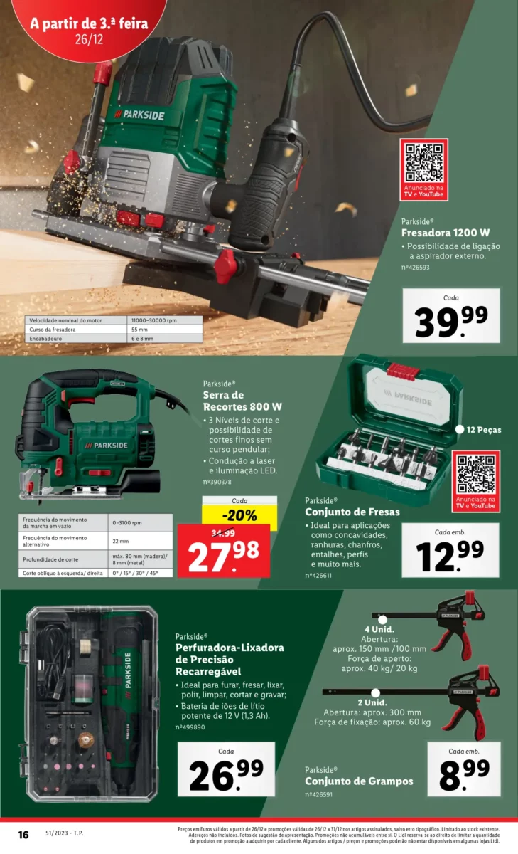 Antevis&atilde;o Folheto LiDL Novidades (21 a 24 dezembro)