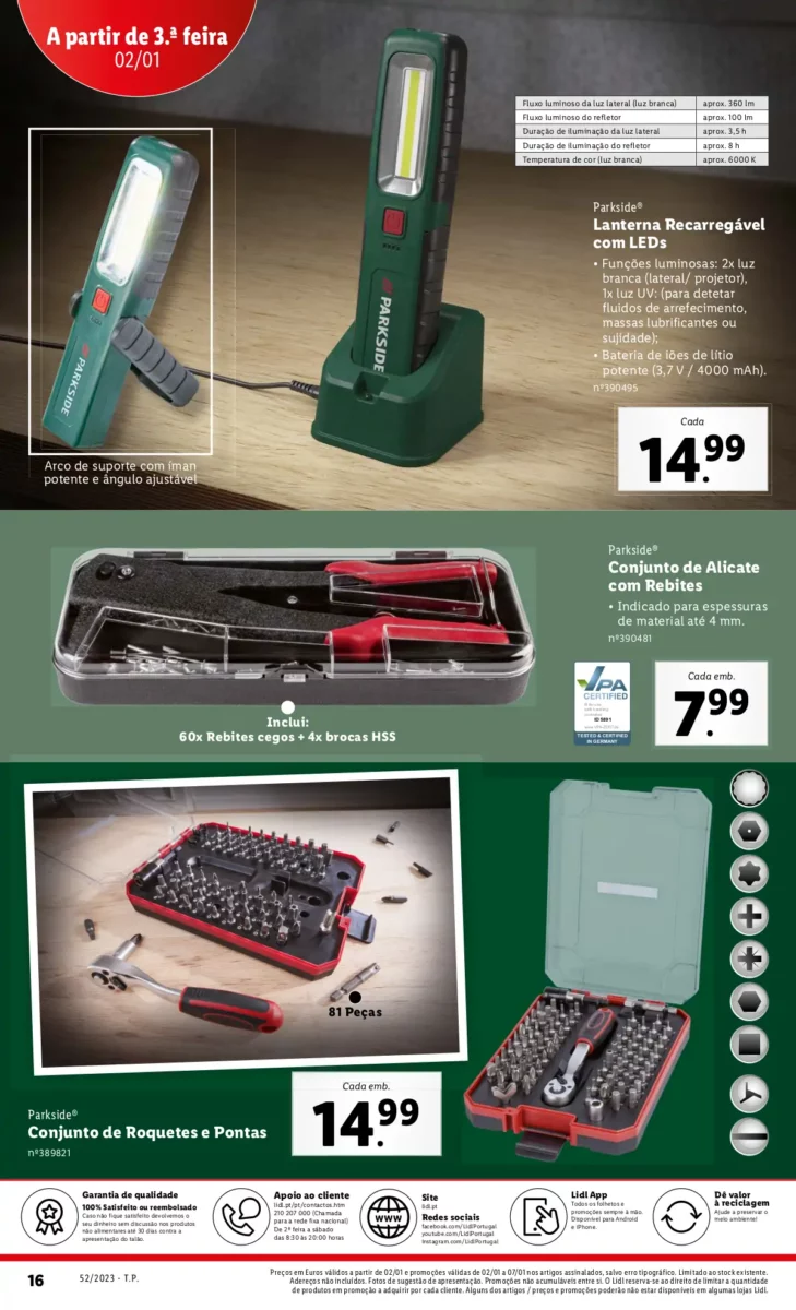 Antevis&atilde;o Folheto LiDL Novidades (a partir de 28 dezembro)