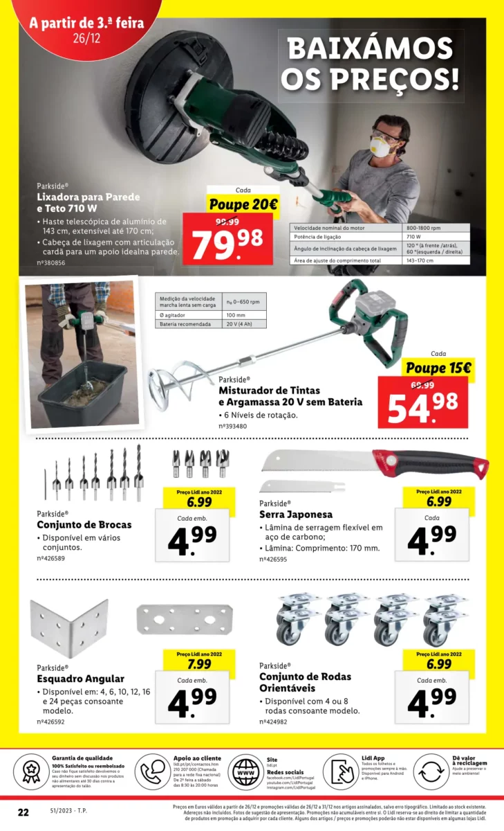 Antevis&atilde;o Folheto LiDL Novidades (21 a 24 dezembro)