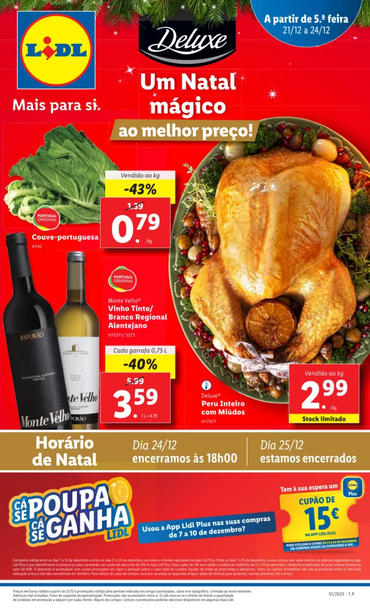 Antevis&atilde;o Folheto LiDL Novidades (21 a 24 dezembro)