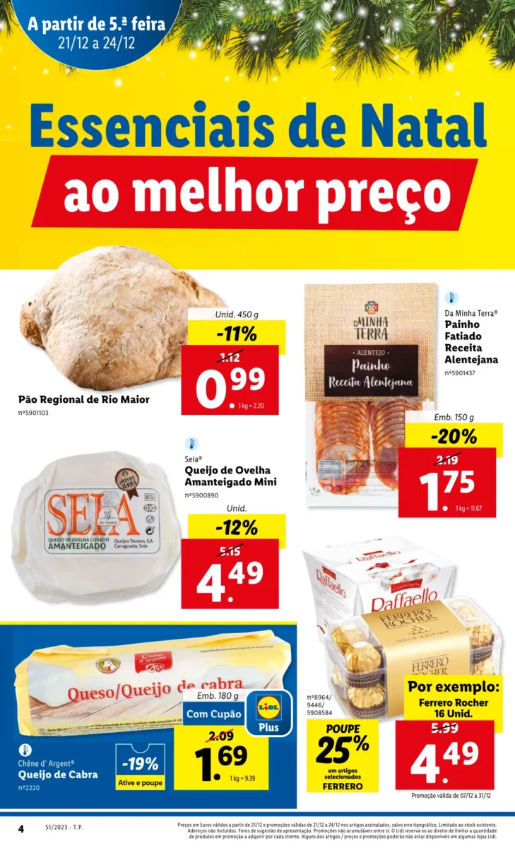 Antevis&atilde;o Folheto LiDL Novidades (21 a 24 dezembro)