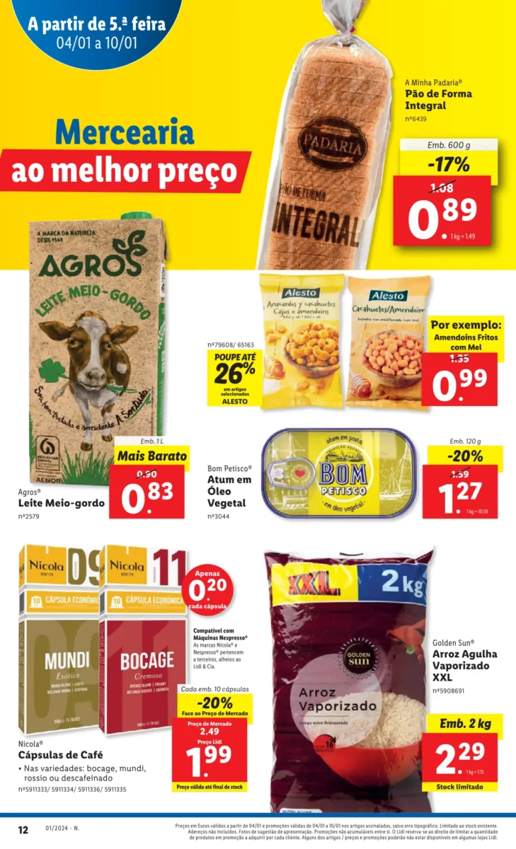 Antevis&atilde;o Folheto LiDL Novidades (a partir de 4 janeiro)