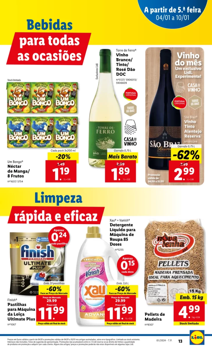 Antevis&atilde;o Folheto LiDL Novidades (a partir de 4 janeiro)