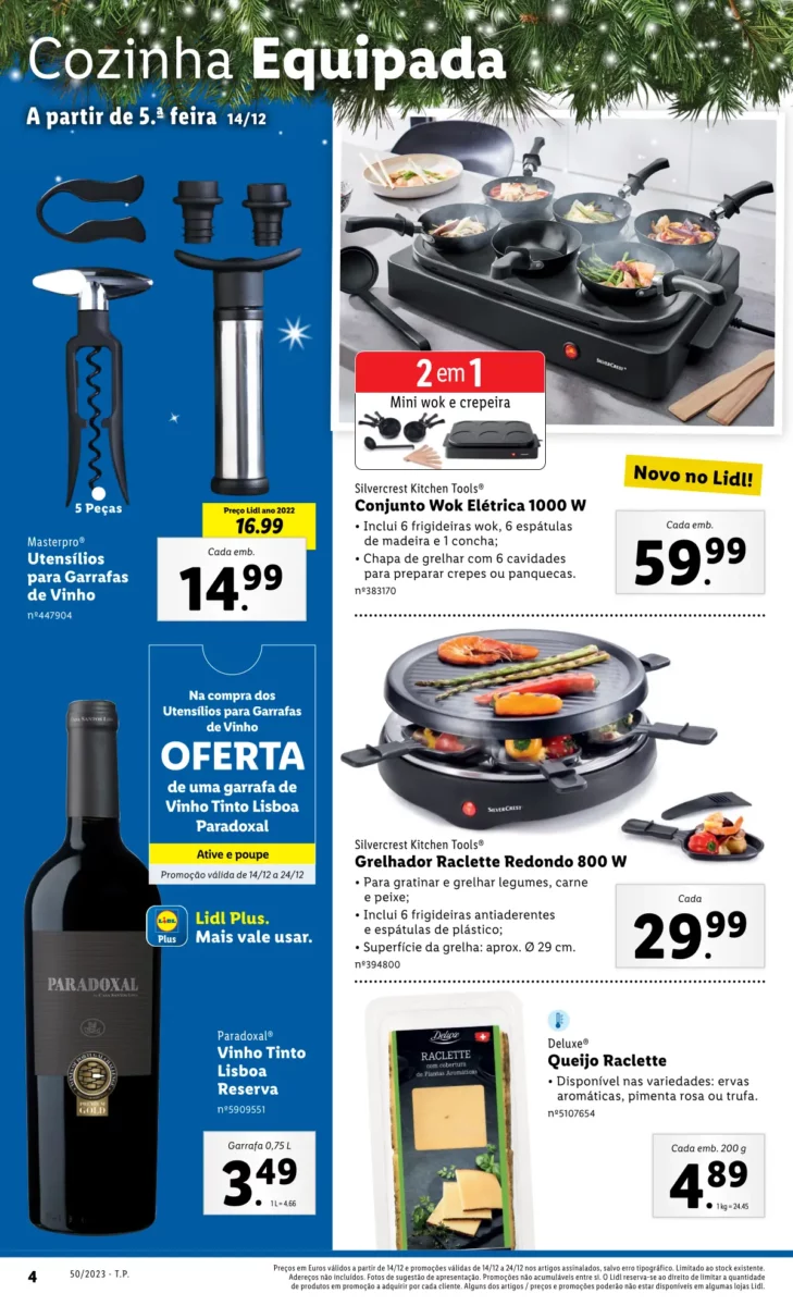 Antevis&atilde;o Folheto LiDL Novidades (a partir de 14 dezembro)