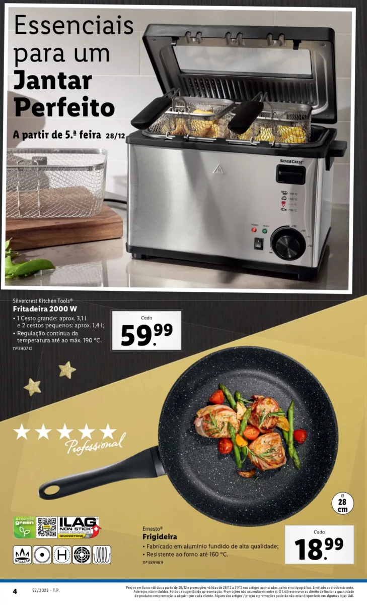 Antevis&atilde;o Folheto LiDL Novidades (a partir de 28 dezembro)