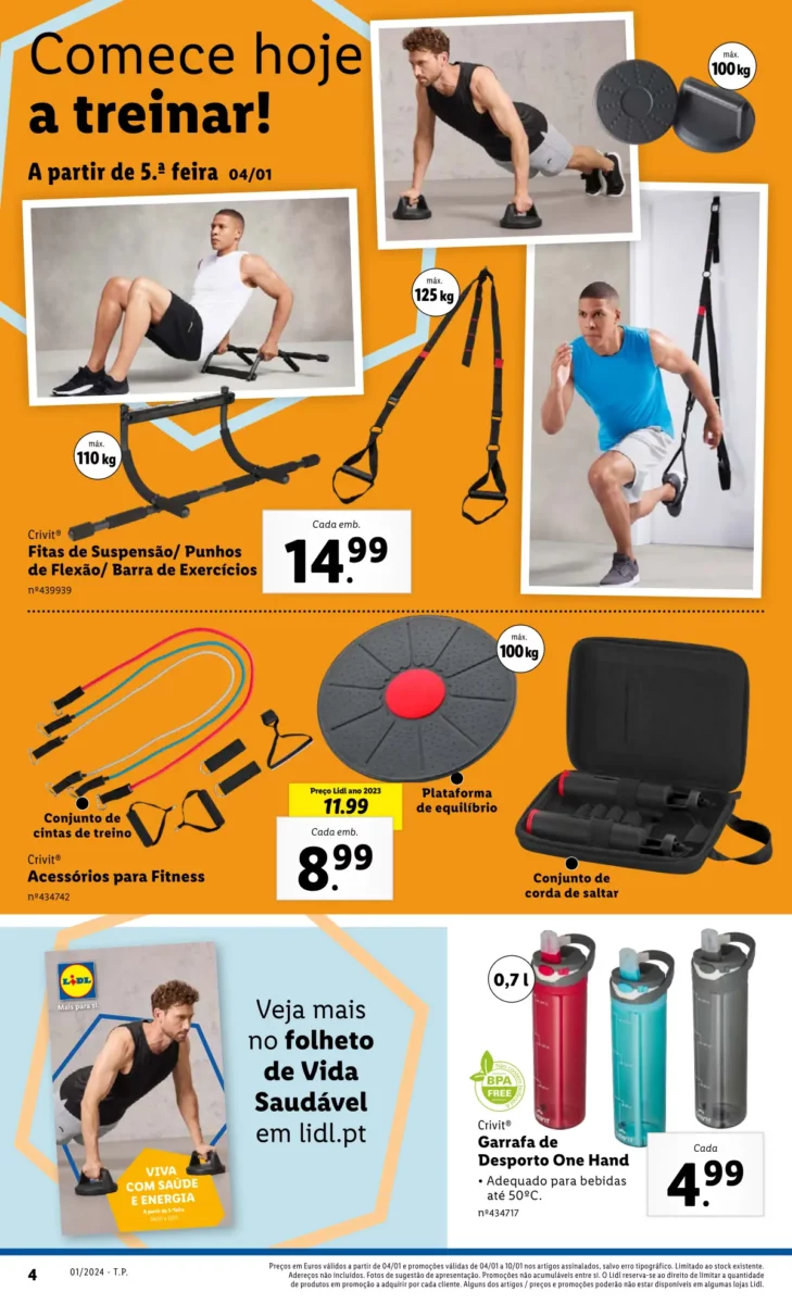 Antevis&atilde;o Folheto LiDL Novidades (a partir de 4 janeiro)