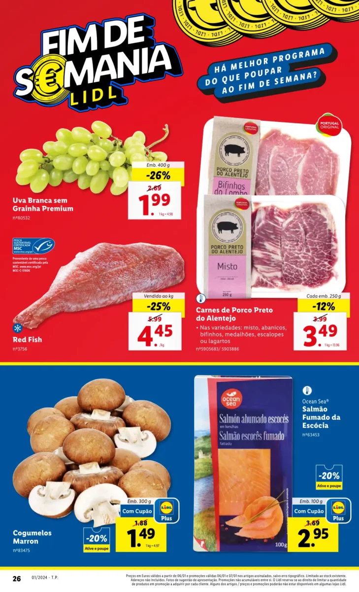 Antevis&atilde;o Folheto LiDL Fim-de-semana (6 e 7 janeiro)