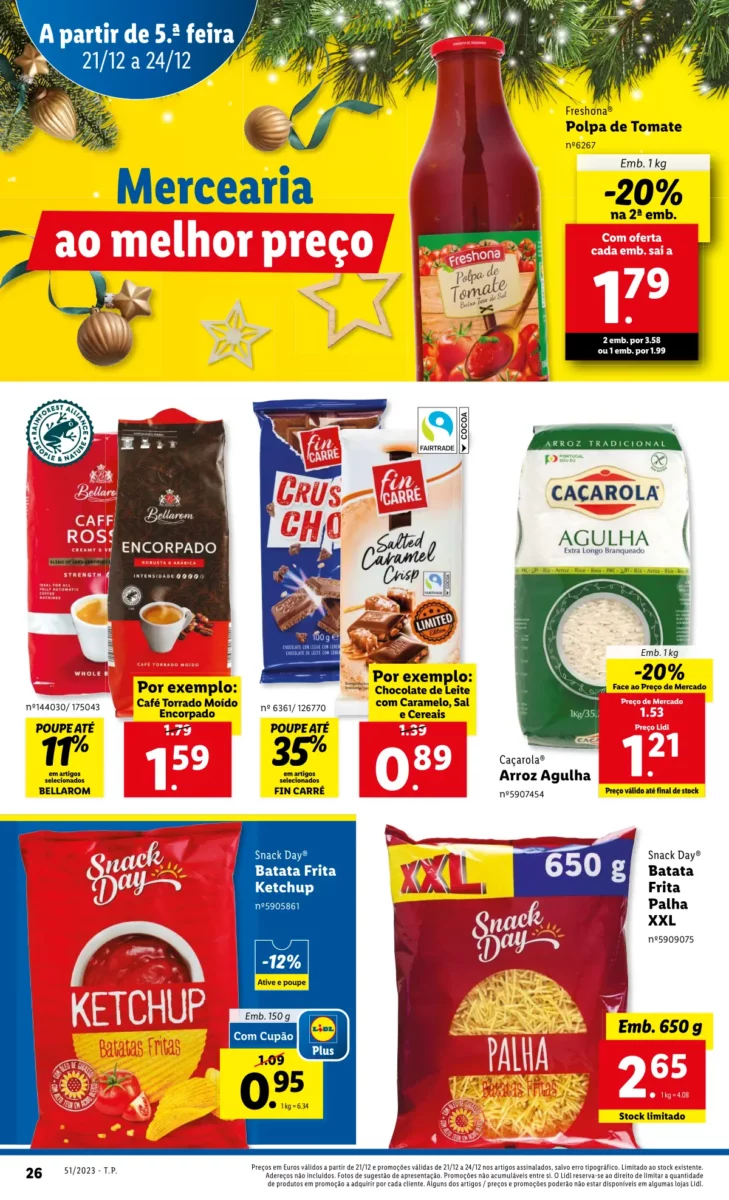 Antevis&atilde;o Folheto LiDL Novidades (21 a 24 dezembro)